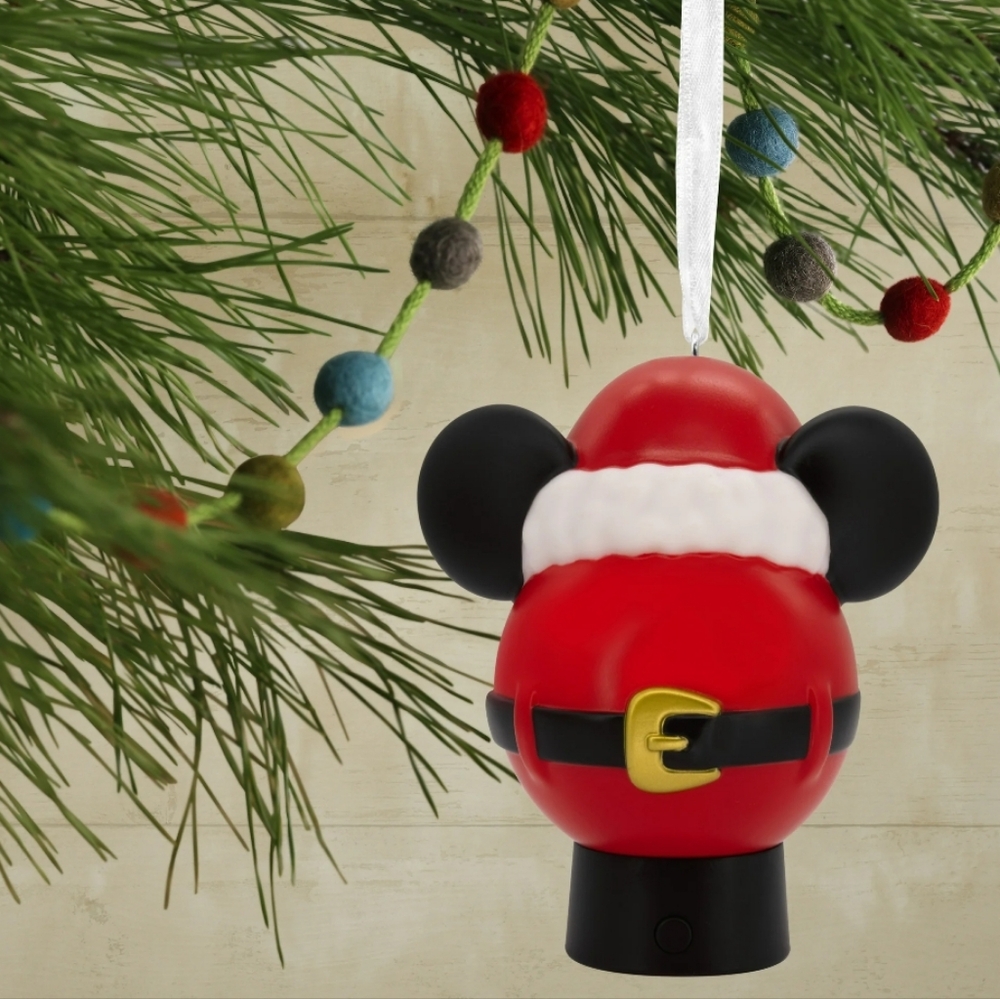 Hallmark Disney Mickey Mouse Christmas Light up Ornament